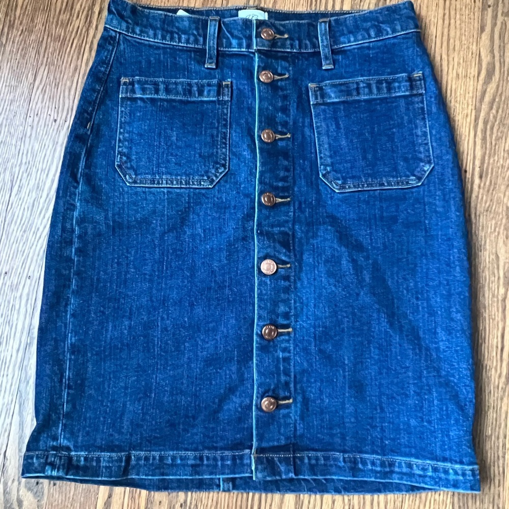 J Crew Denim Skirt